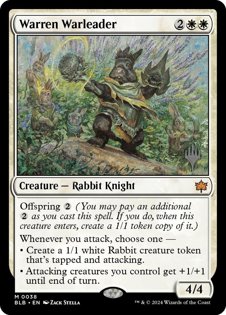 Warren Warleader (38) (Promo Pack: Bloomburrow)