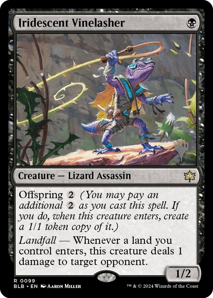Iridescent Vinelasher (99) (Promo Pack: Bloomburrow)