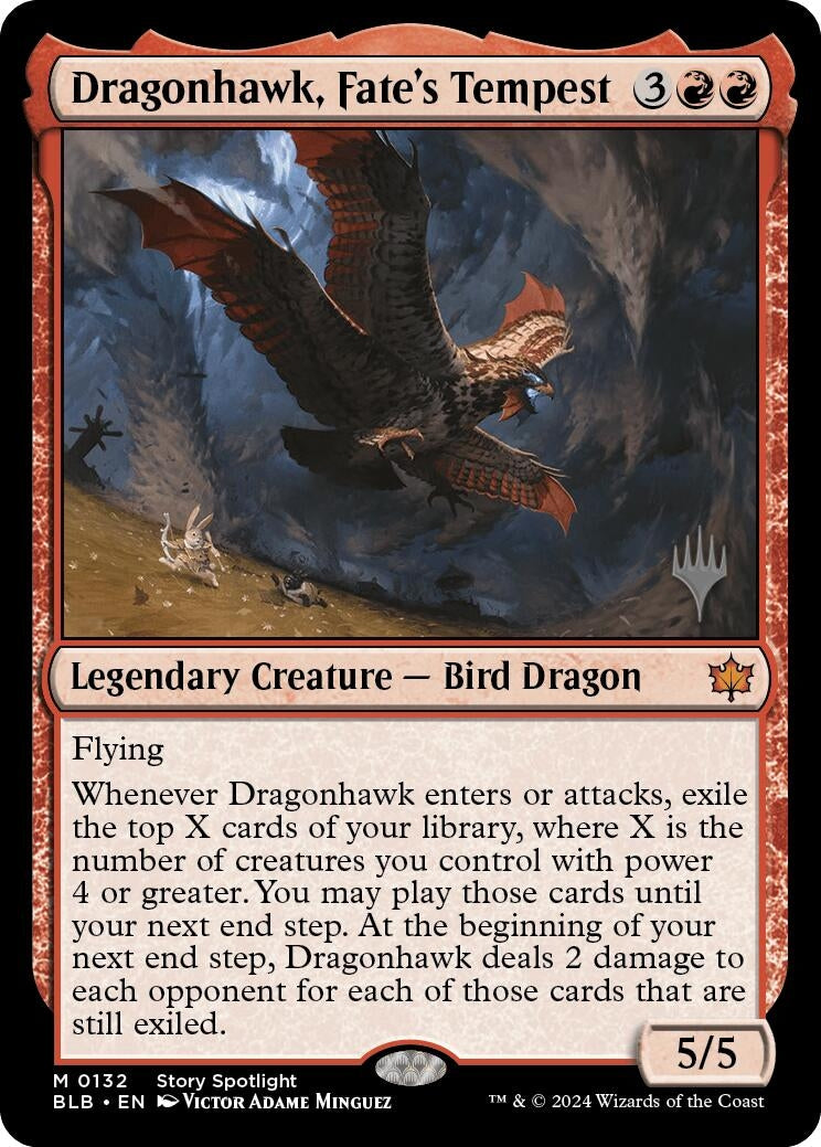 Dragonhawk, Fate's Tempest (132) (Promo Pack: Bloomburrow)