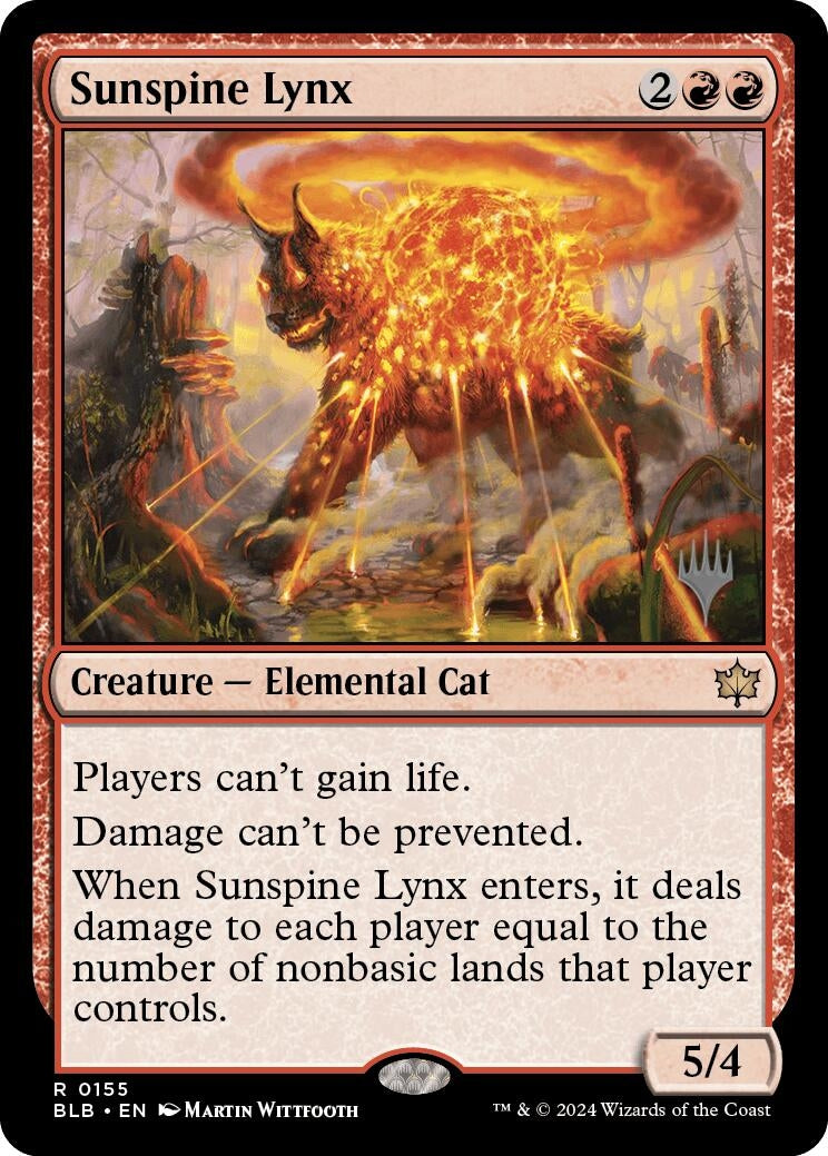 Sunspine Lynx (155) (Promo Pack: Bloomburrow)