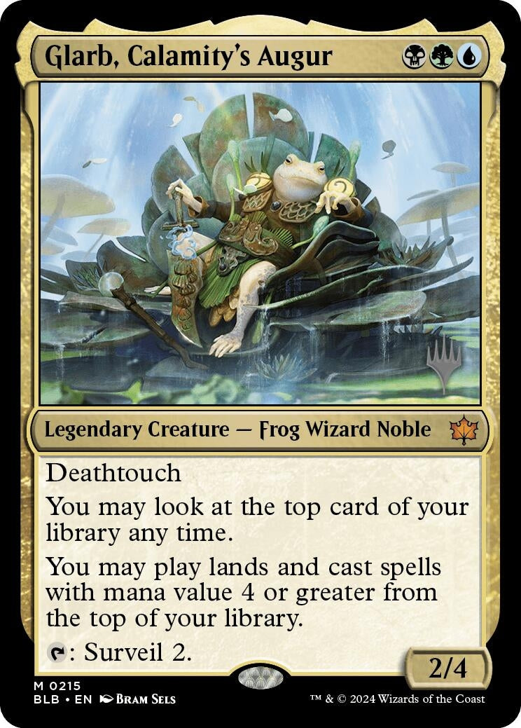 Glarb, Calamity's Augur (215) (Promo Pack: Bloomburrow)