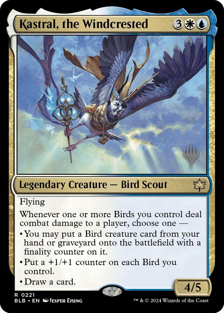 Kastral, the Windcrested (221) (Promo Pack: Bloomburrow)