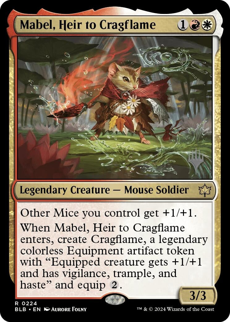 Mabel, Heir to Cragflame (224) (Promo Pack: Bloomburrow)