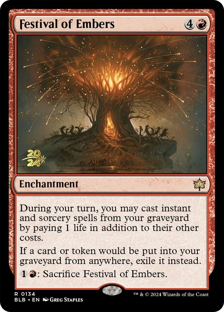 Festival of Embers (134) (Prerelease Cards)