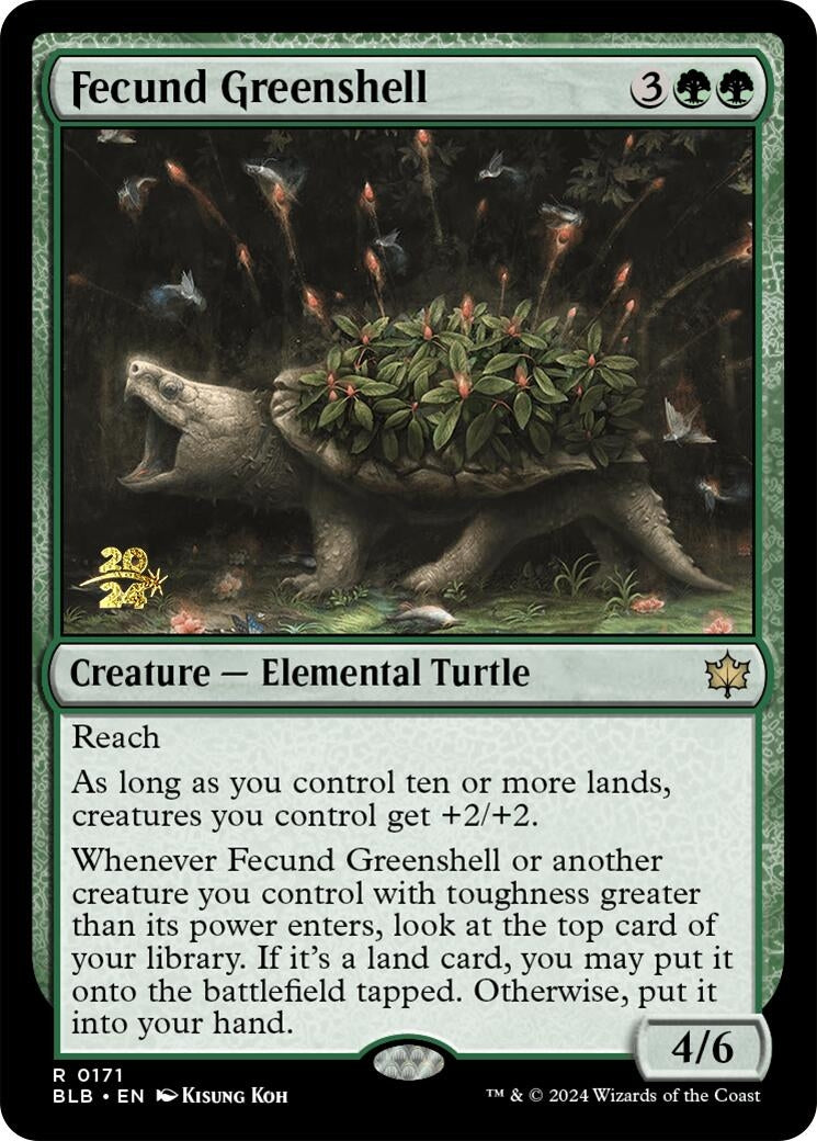 Fecund Greenshell (171) (Prerelease Cards)