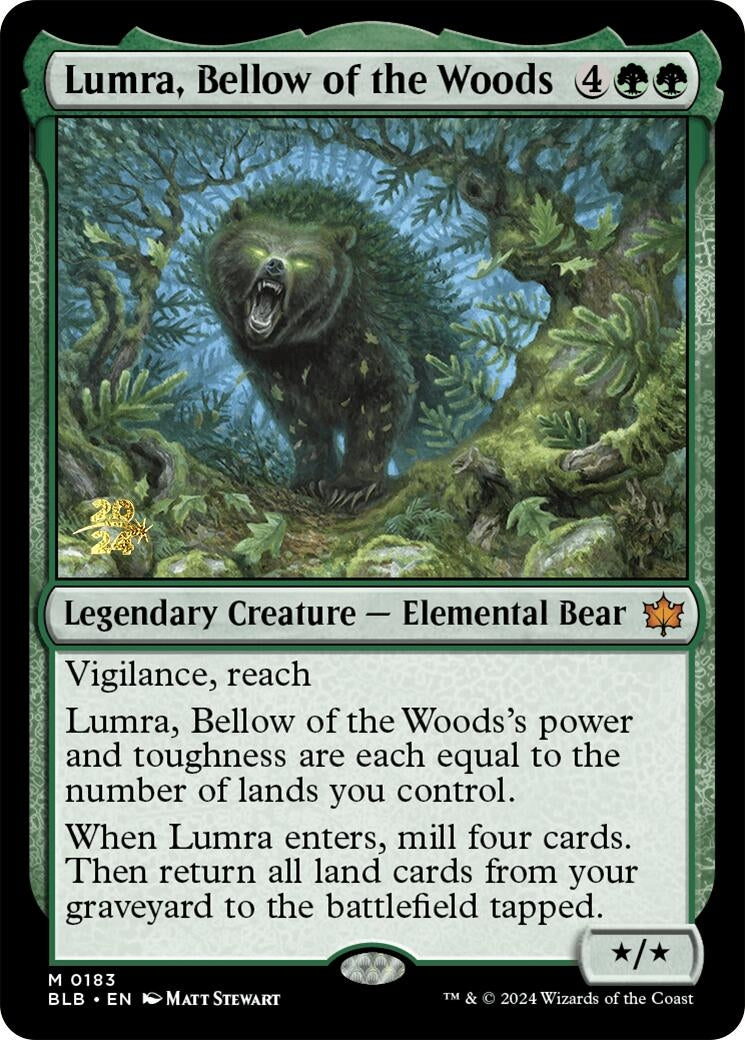 Lumra, Bellow of the Woods (183) (Prerelease Cards)