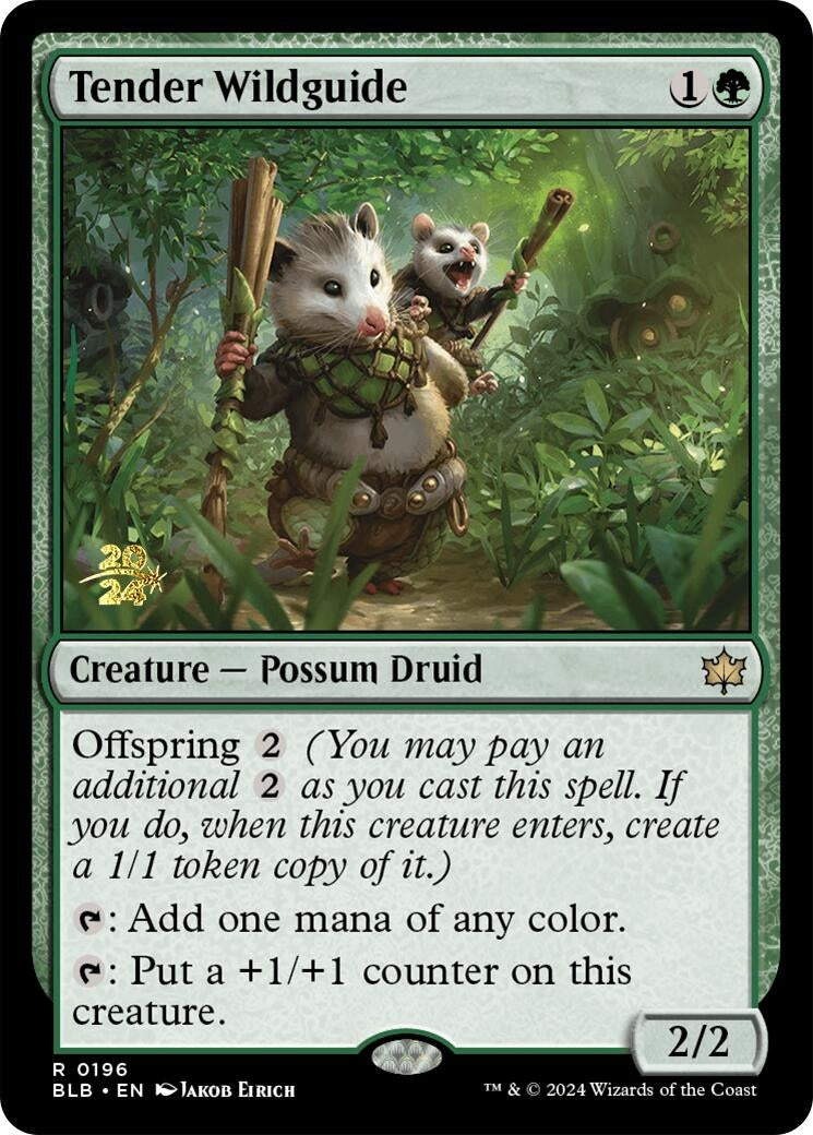 Tender Wildguide (196) (Prerelease Cards)