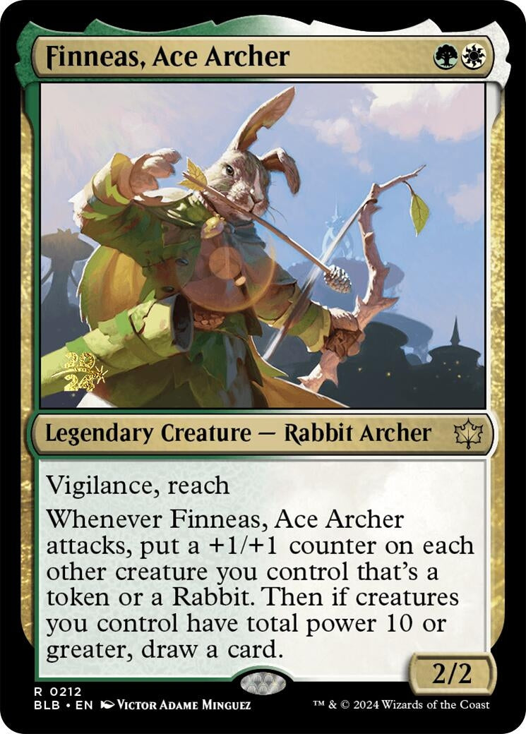 Finneas, Ace Archer (212) (Prerelease Cards)