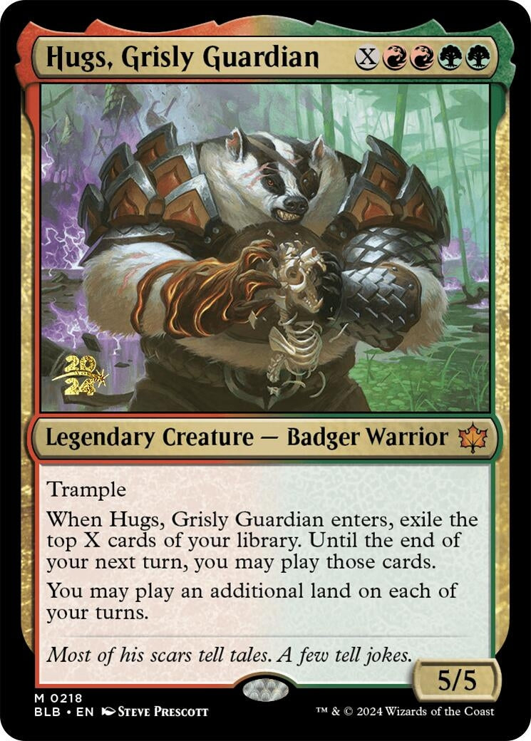 Hugs, Grisly Guardian (218) (Prerelease Cards)