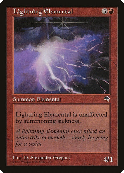 Lightning Elemental (186) (Tempest)