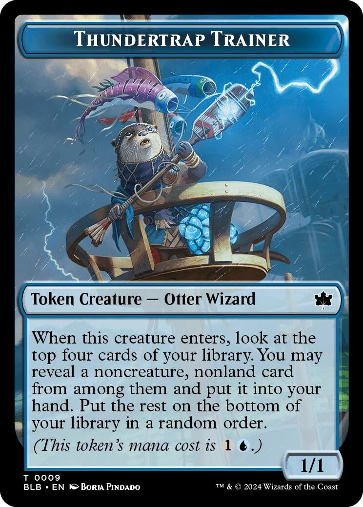 Thundertrap Trainer Token (9) (Bloomburrow)