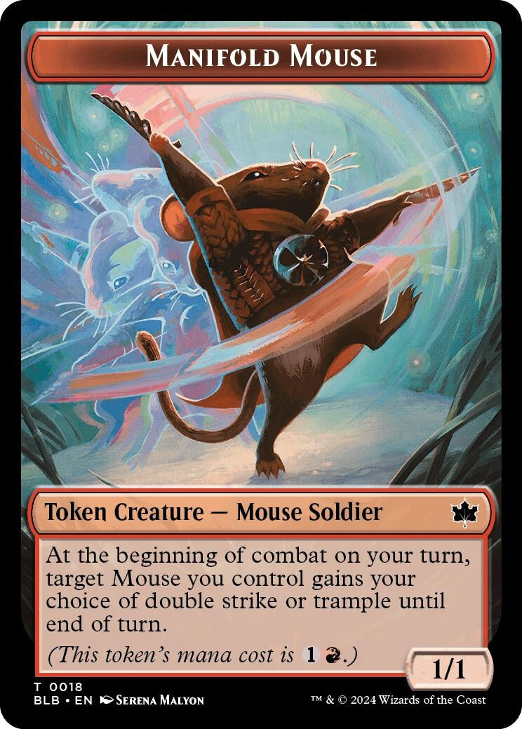 Manifold Mouse Token (18) (Bloomburrow)