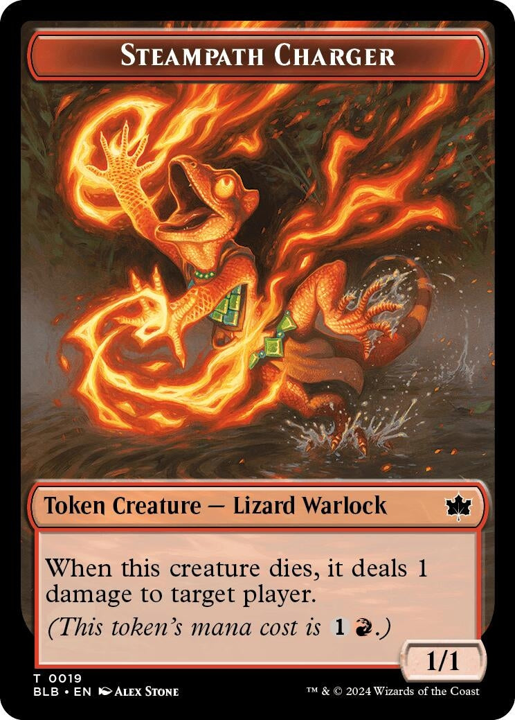 Steampath Charger Token (19) (Bloomburrow)