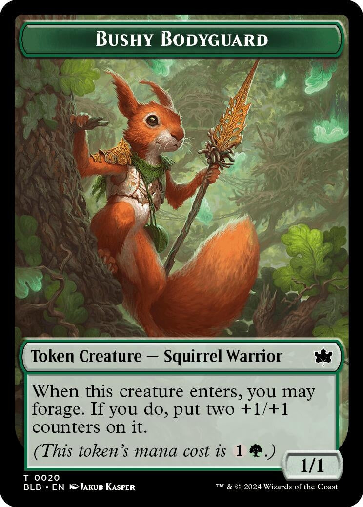 Bushy Bodyguard Token (20) (Bloomburrow)