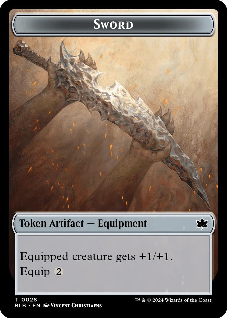 Sword Token (28) (Bloomburrow)