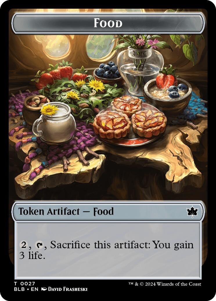 Food // Coruscation Mage Double-Sided Token (27 // 17) (Bloomburrow)