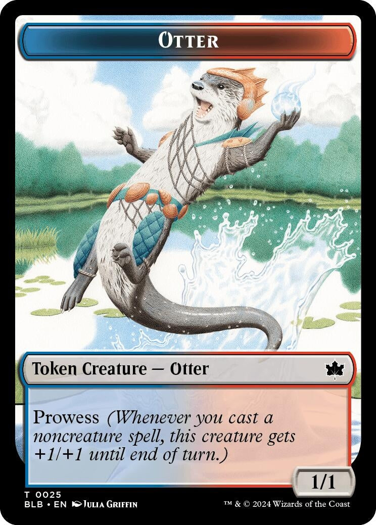 Otter // Thornplate Intimidator Double-Sided Token (25 // 16) (Bloomburrow)