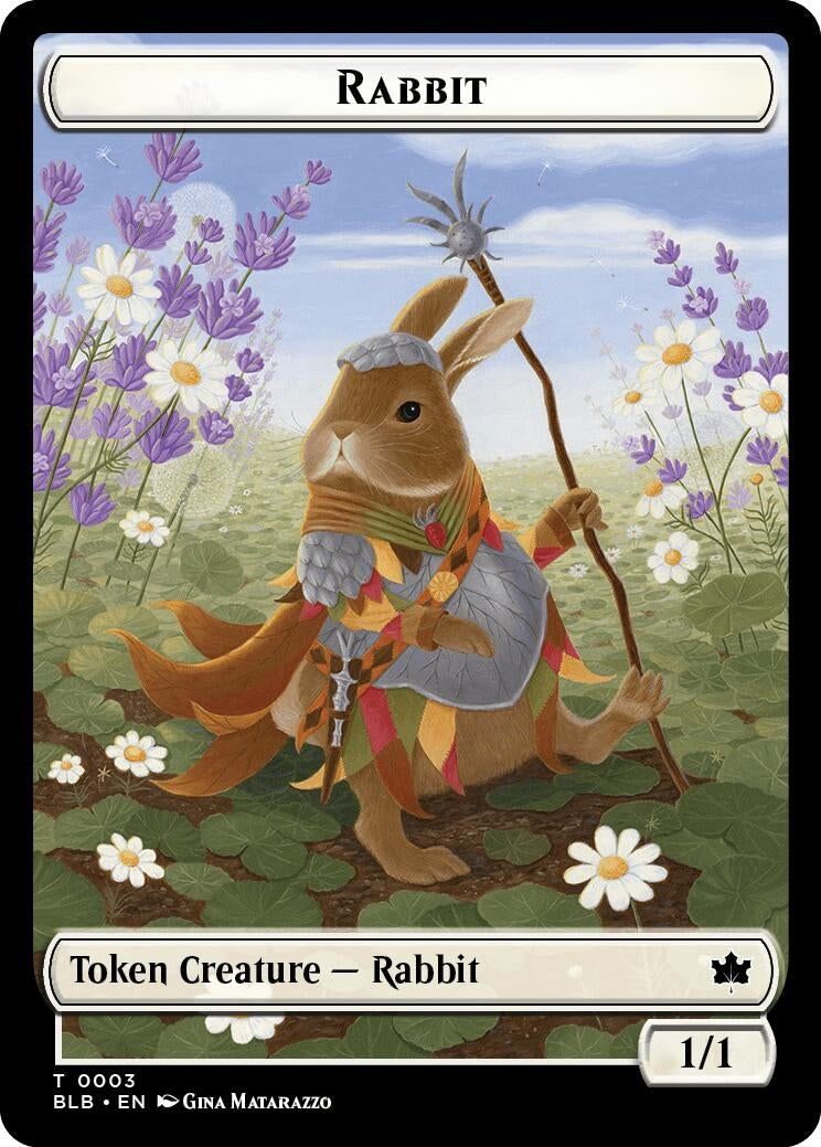 Rabbit // Finch Formation Double-Sided Token (3 // 6) (Bloomburrow)