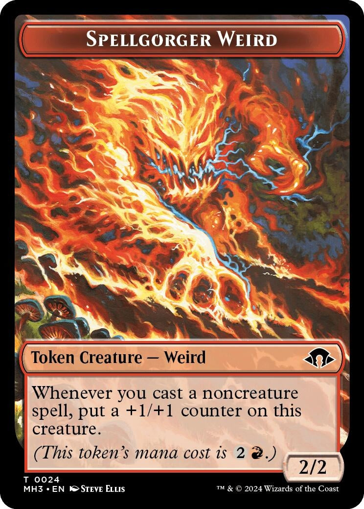 Spellgorger Weird // Energy Reserve Double-Sided Token (24 // 36) (Modern Horizons 3)