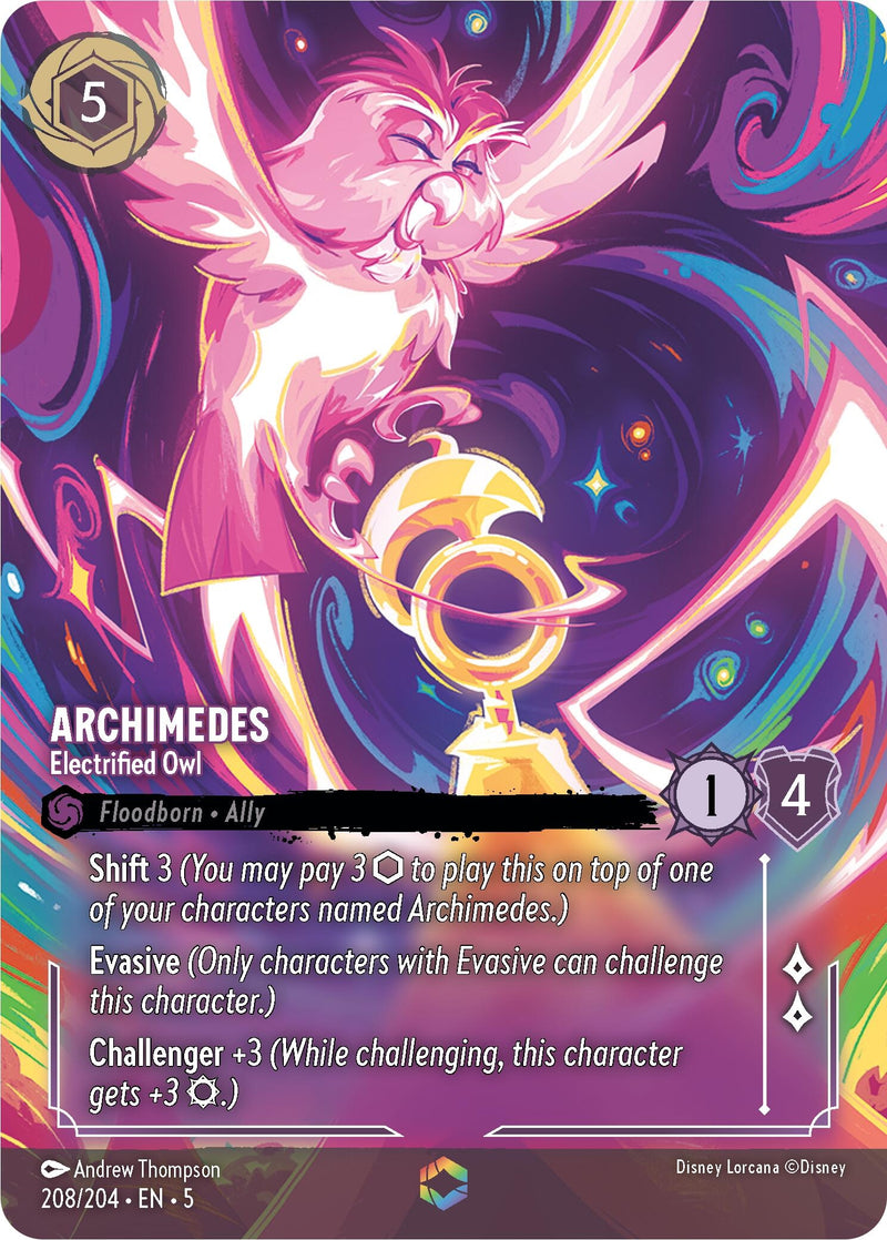 Archimedes - Electrified Owl (Enchanted) (208/204) (Shimmering Skies)