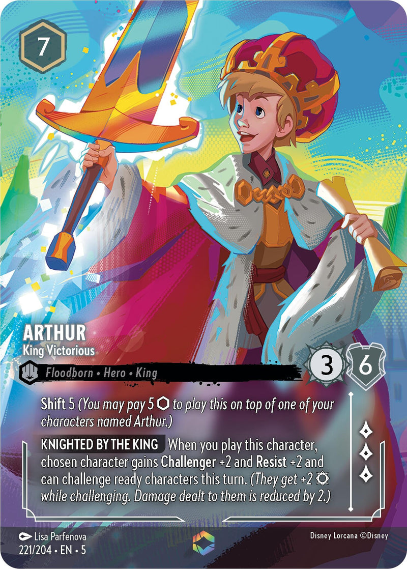 Arthur - King Victorious (Enchanted) (221/204) (Shimmering Skies)