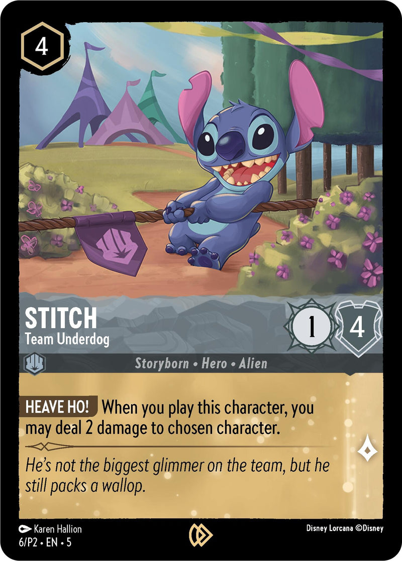 Stitch - Team Underdog (6) (Disney Lorcana Promo Cards)