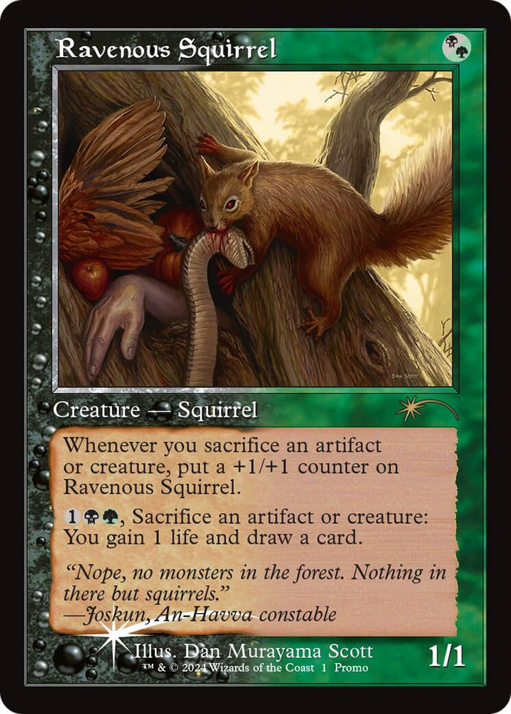 Ravenous Squirrel (Retro Frame) (1) (Open House Promos)
