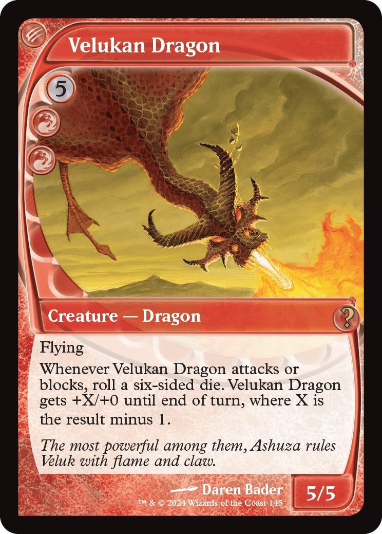 Velukan Dragon (Future Sight) (145) (Mystery Booster 2)