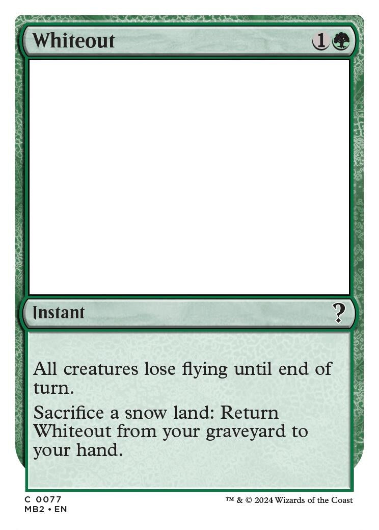 Whiteout (White Border) (77) (Mystery Booster 2)