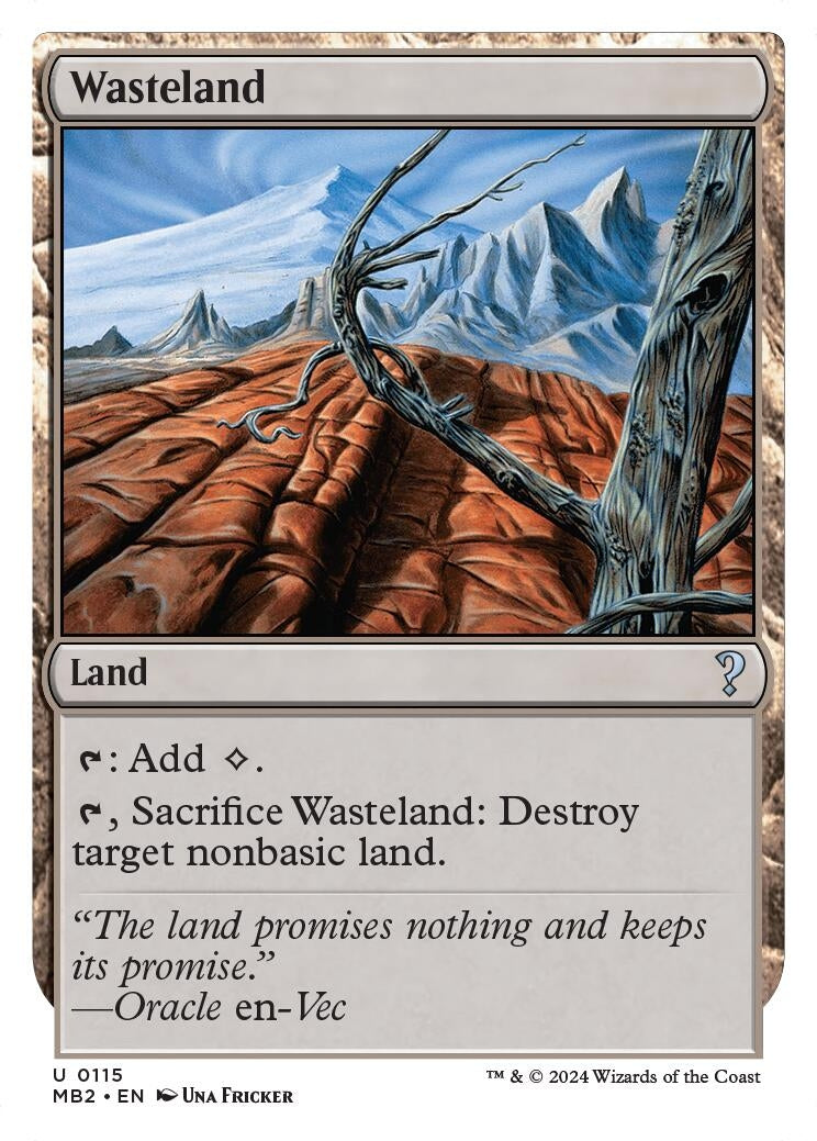 Wasteland (White Border) (115) (Mystery Booster 2) (MB2)