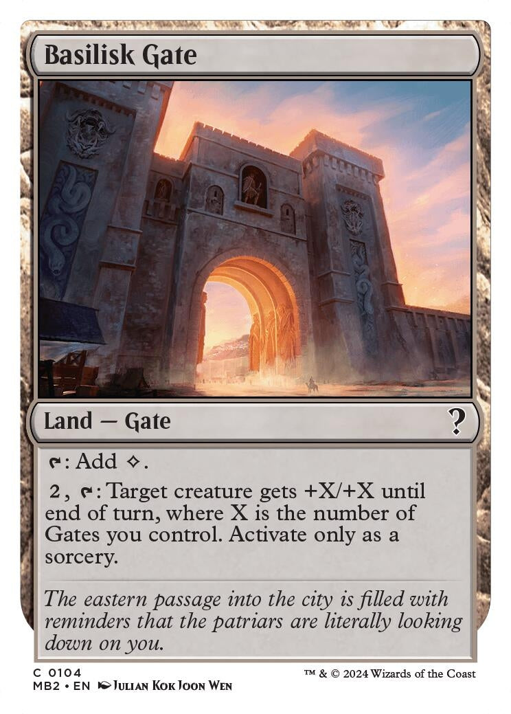 Basilisk Gate (White Border) (104) (Mystery Booster 2)