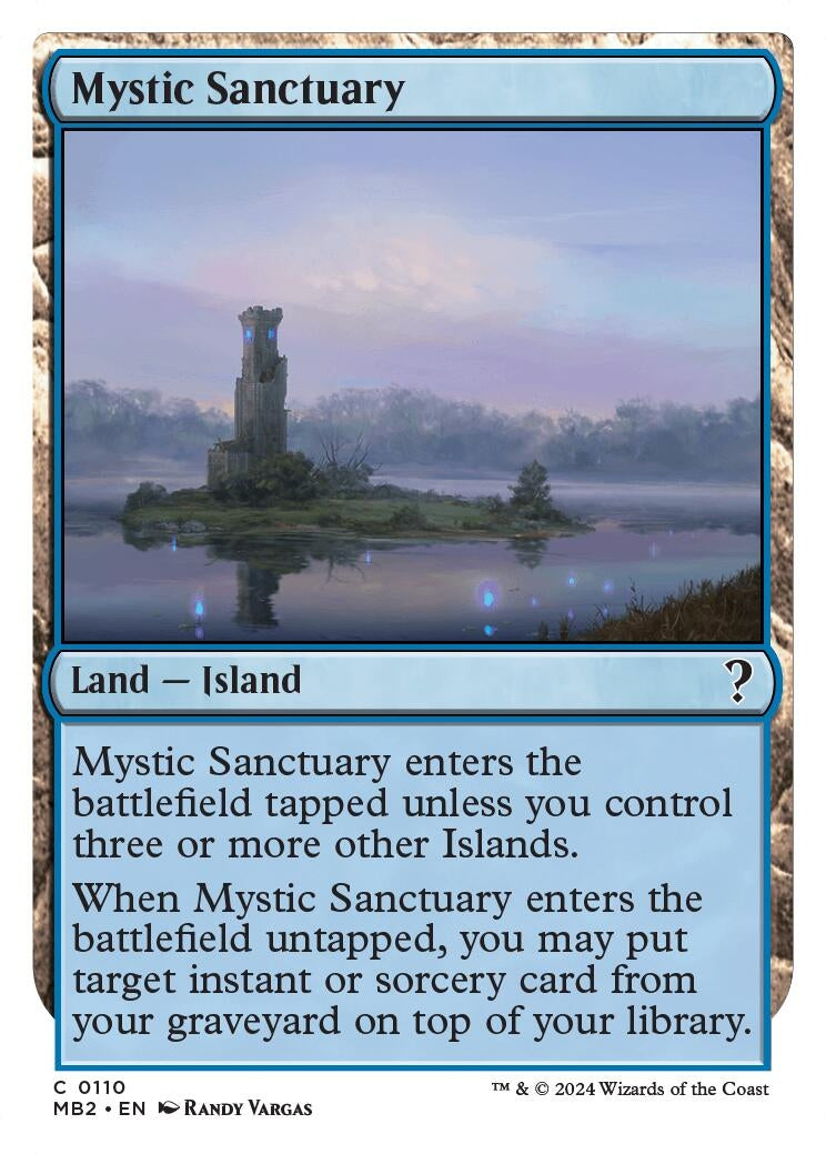 Mystic Sanctuary (White Border) (110) (Mystery Booster 2)