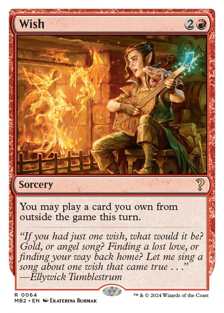Wish (White Border) (64) (Mystery Booster 2)