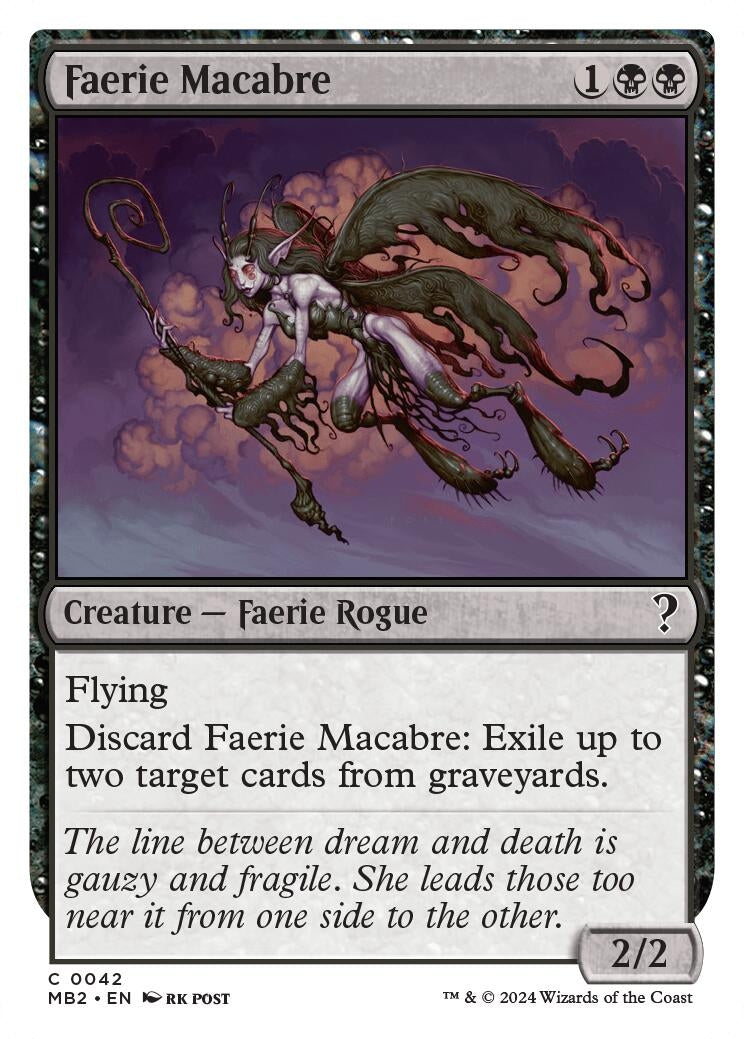 Faerie Macabre (White Border) (42) (Mystery Booster 2)