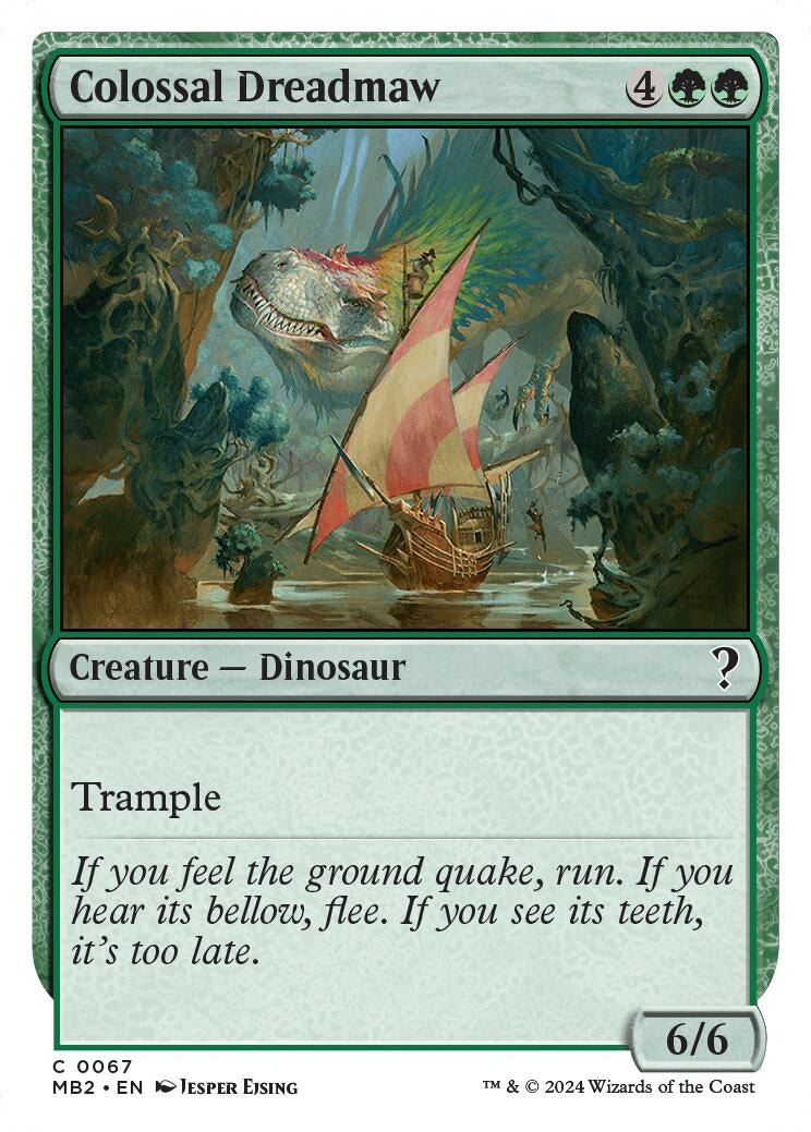 Colossal Dreadmaw (White Border) (67) (Mystery Booster 2)