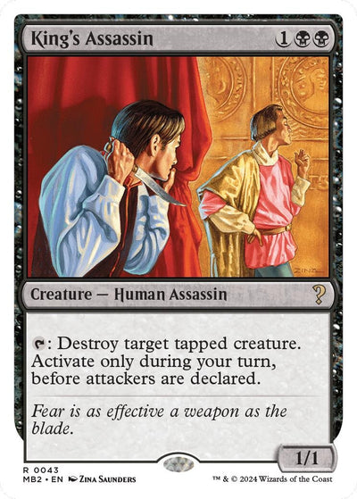 King's Assassin (White Border) (43) (Mystery Booster 2)