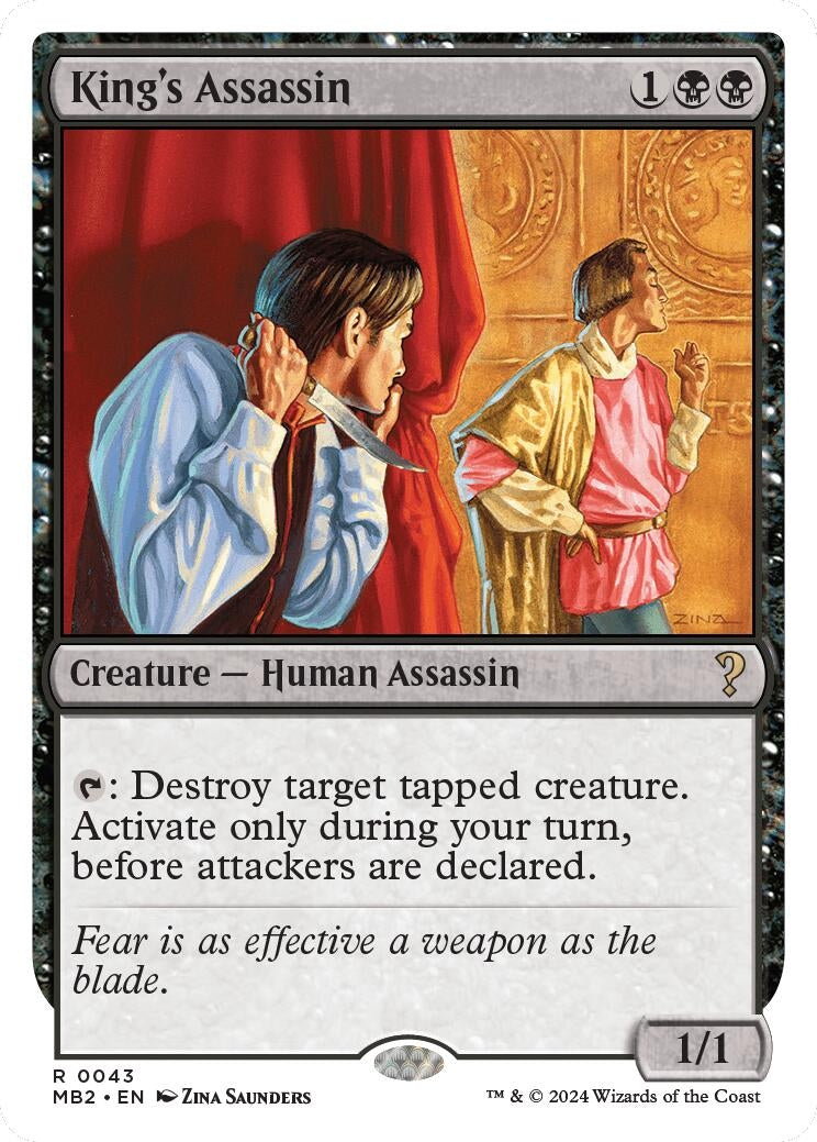 King's Assassin (White Border) (43) (Mystery Booster 2)