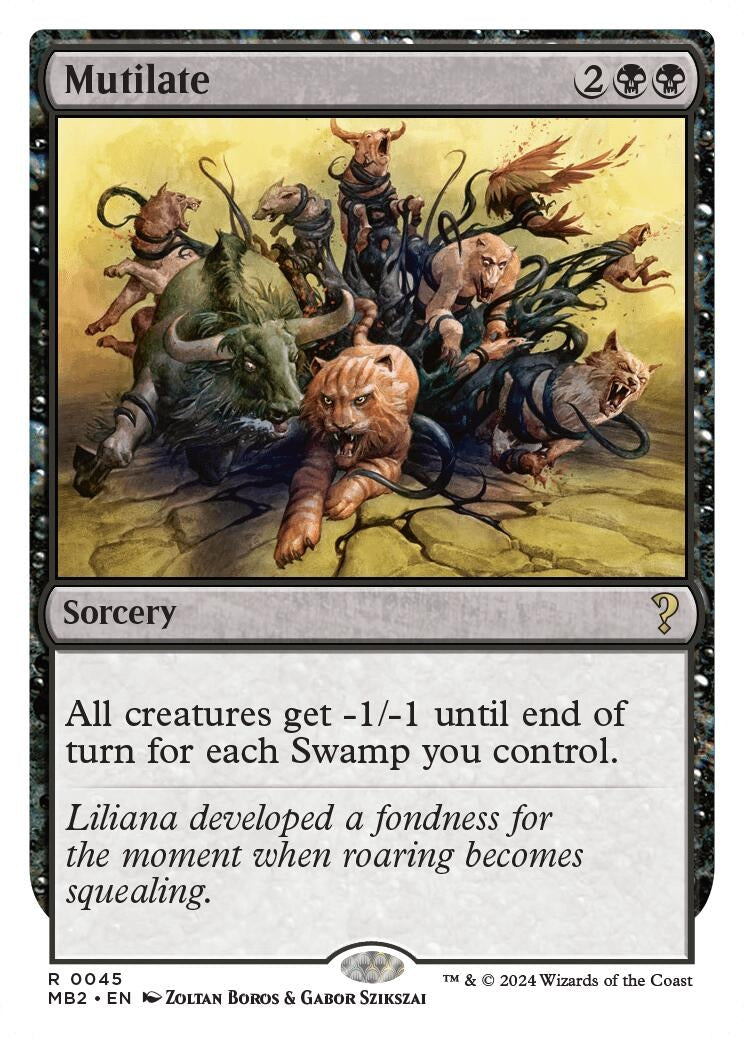 Mutilate (White Border) (45) (Mystery Booster 2)