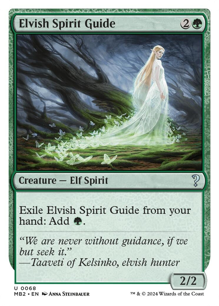 Elvish Spirit Guide (White Border) (68) (Mystery Booster 2)