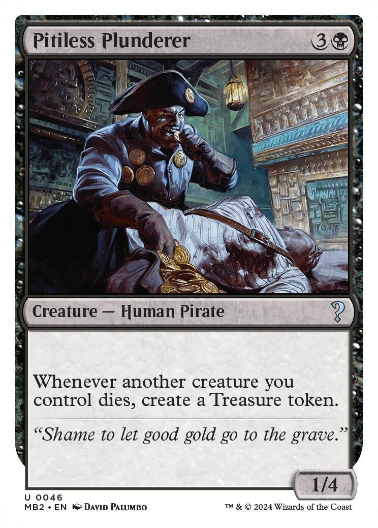 Pitiless Plunderer (White Border) (46) (Mystery Booster 2)