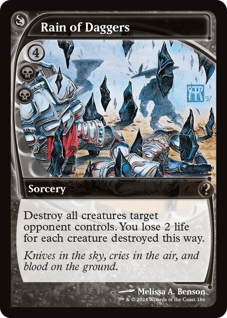 Rain of Daggers (Future Sight) (186) (Mystery Booster 2)