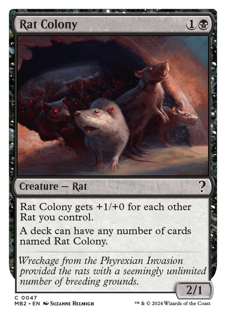 Rat Colony (White Border) (47) (Mystery Booster 2)