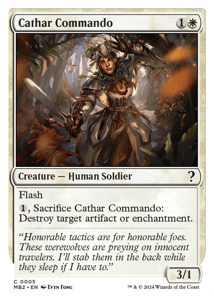 Cathar Commando (White Border) (5) (Mystery Booster 2)