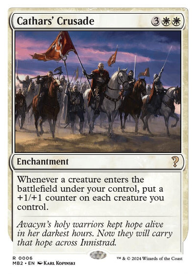 Cathars' Crusade (White Border) (6) (Mystery Booster 2)