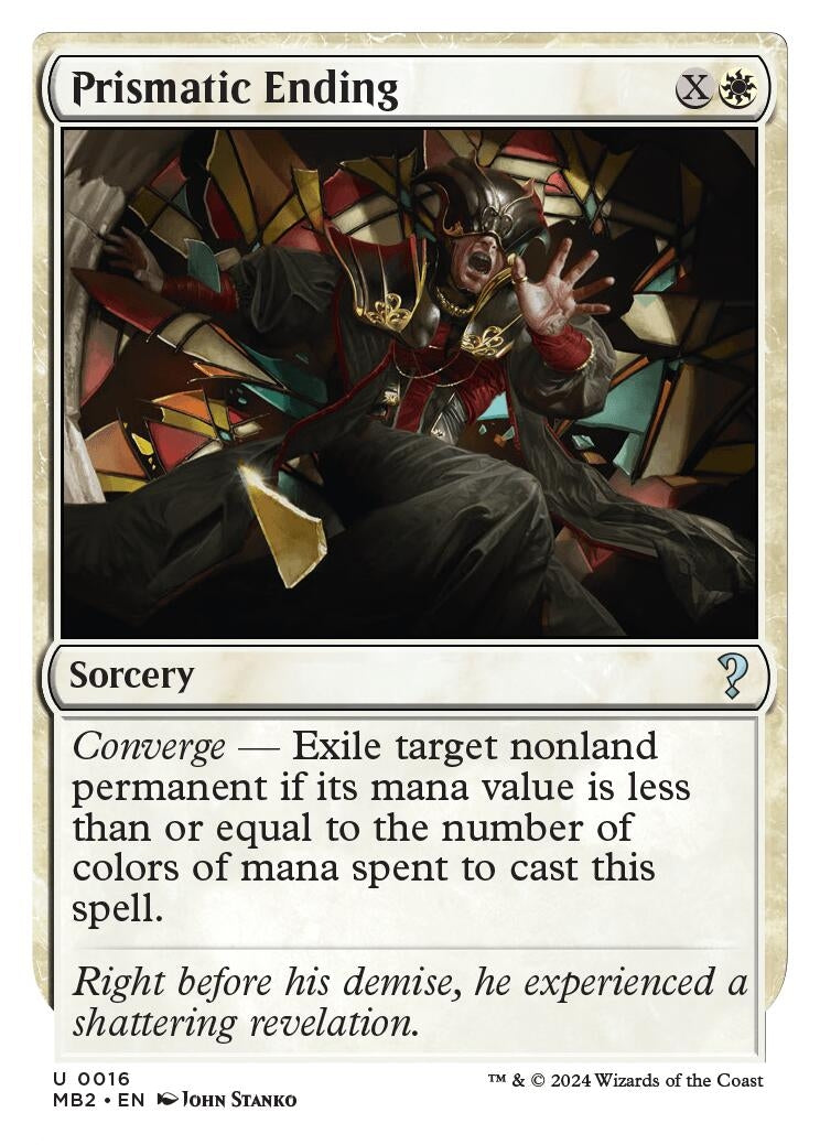 Prismatic Ending (White Border) (16) (Mystery Booster 2)