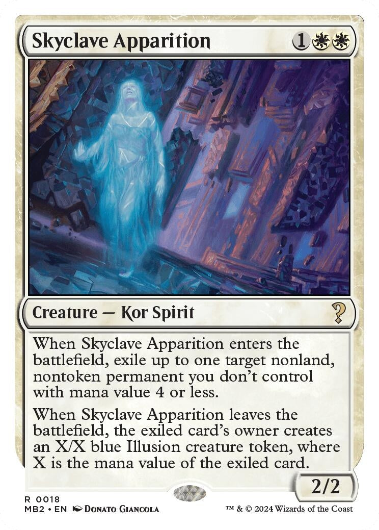 Skyclave Apparition (White Border) (18) (Mystery Booster 2)