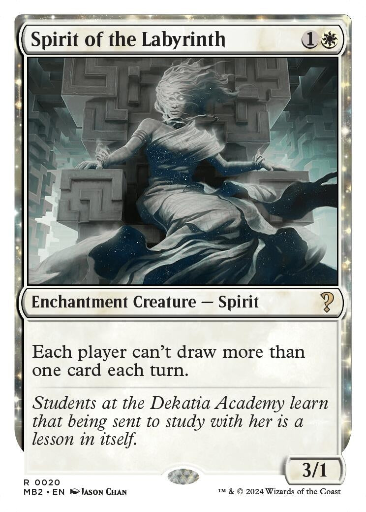 Spirit of the Labyrinth (White Border) (20) (Mystery Booster 2)