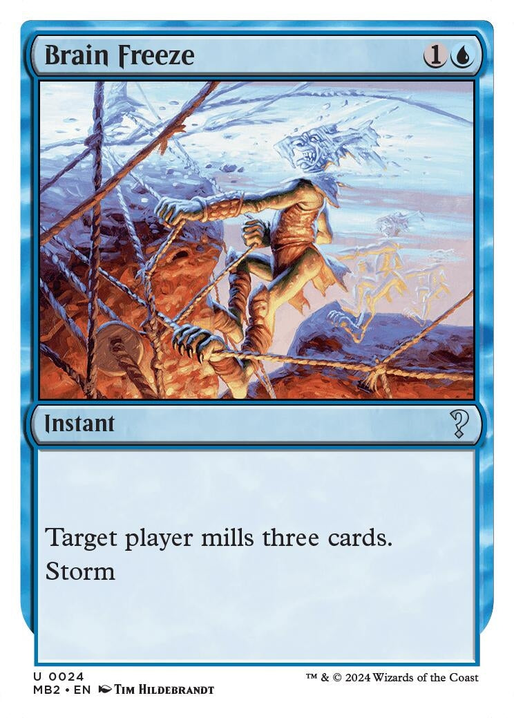 Brain Freeze (White Border) (24) (Mystery Booster 2)