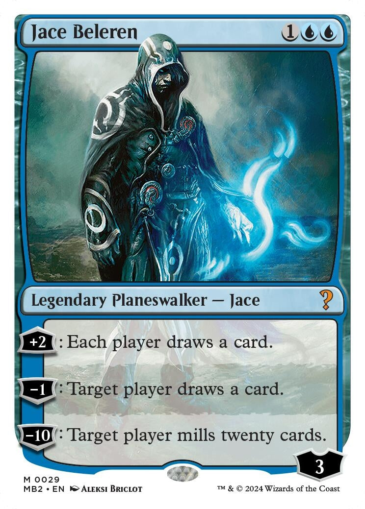 Jace Beleren (White Border) (29) (Mystery Booster 2)