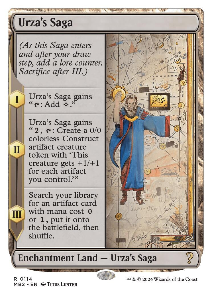 Urza's Saga (White Border) (114) (Mystery Booster 2)